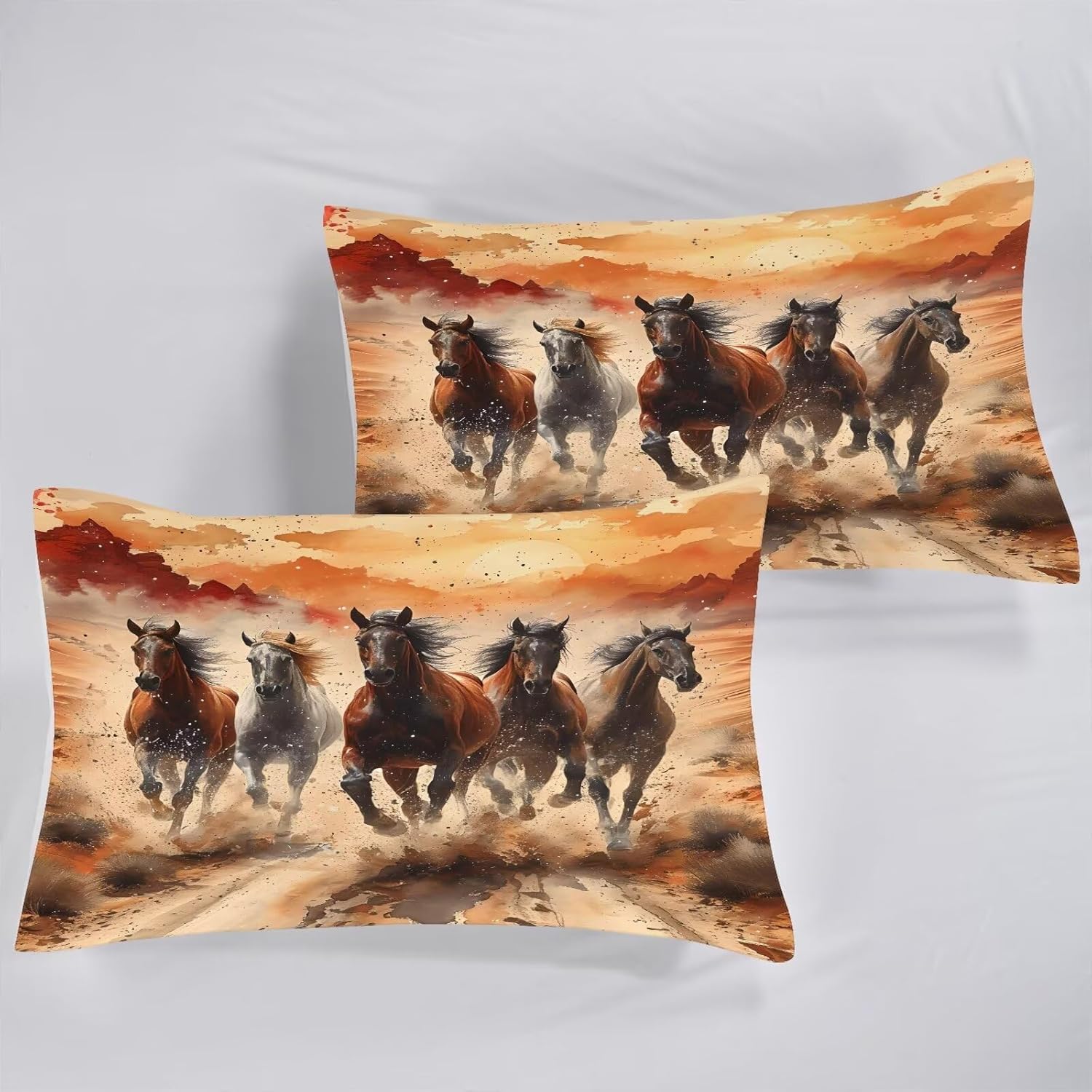 Galloping Horse Comforter Set for Kids and Adults