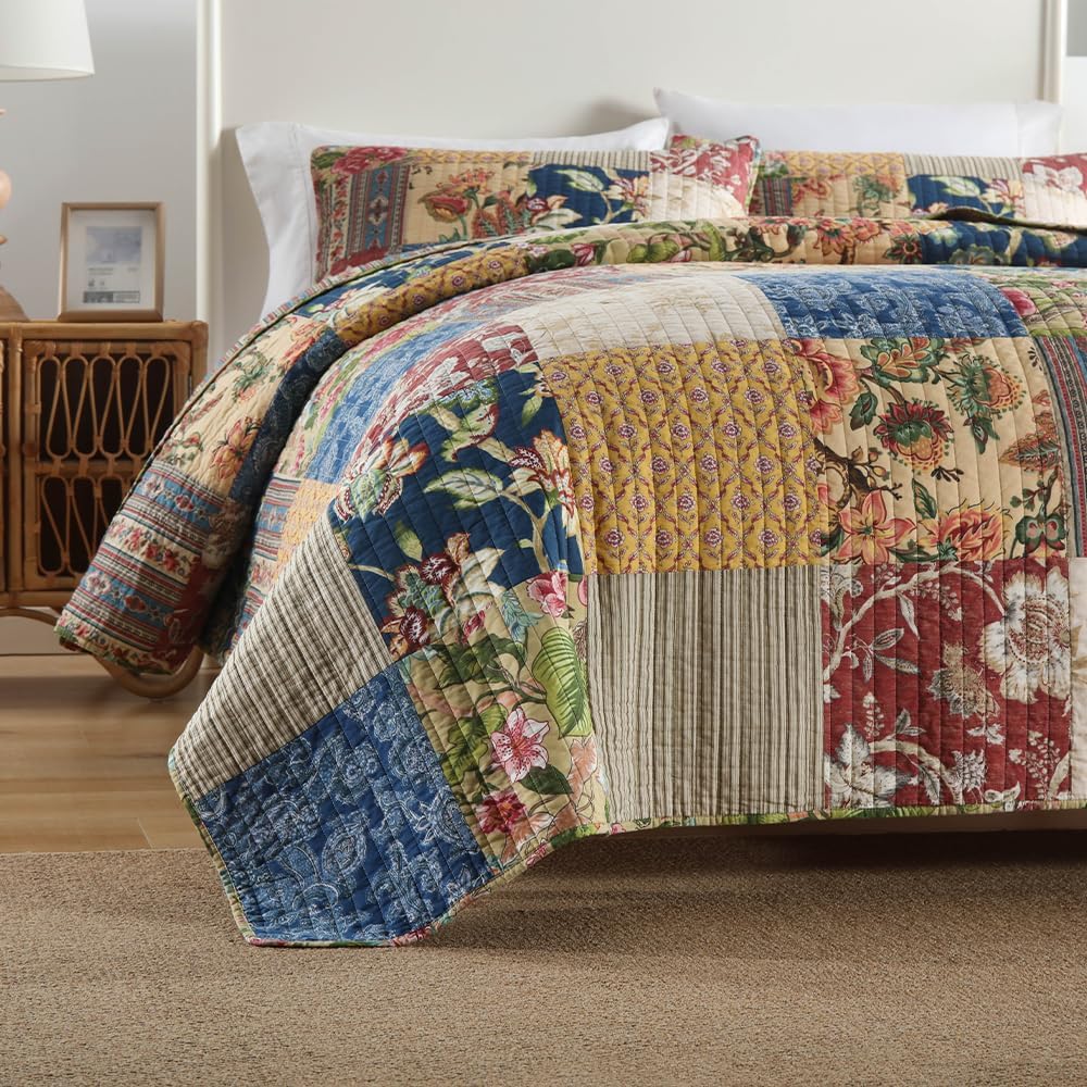 ENASAL Reversible Cotton Quilt Set Queen Size