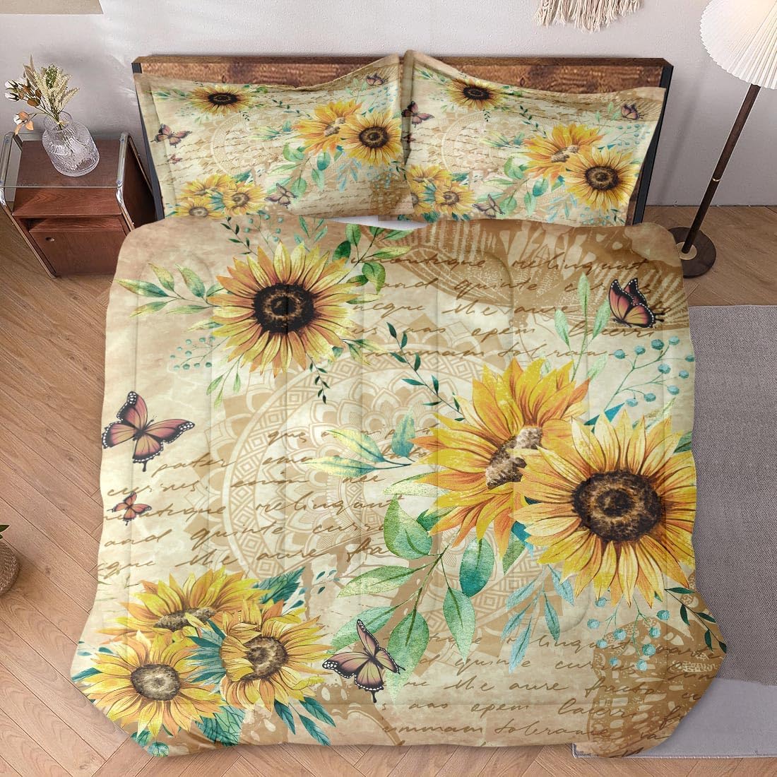 WeCozy Queen Size Comforter Set with 2 Pillowcases