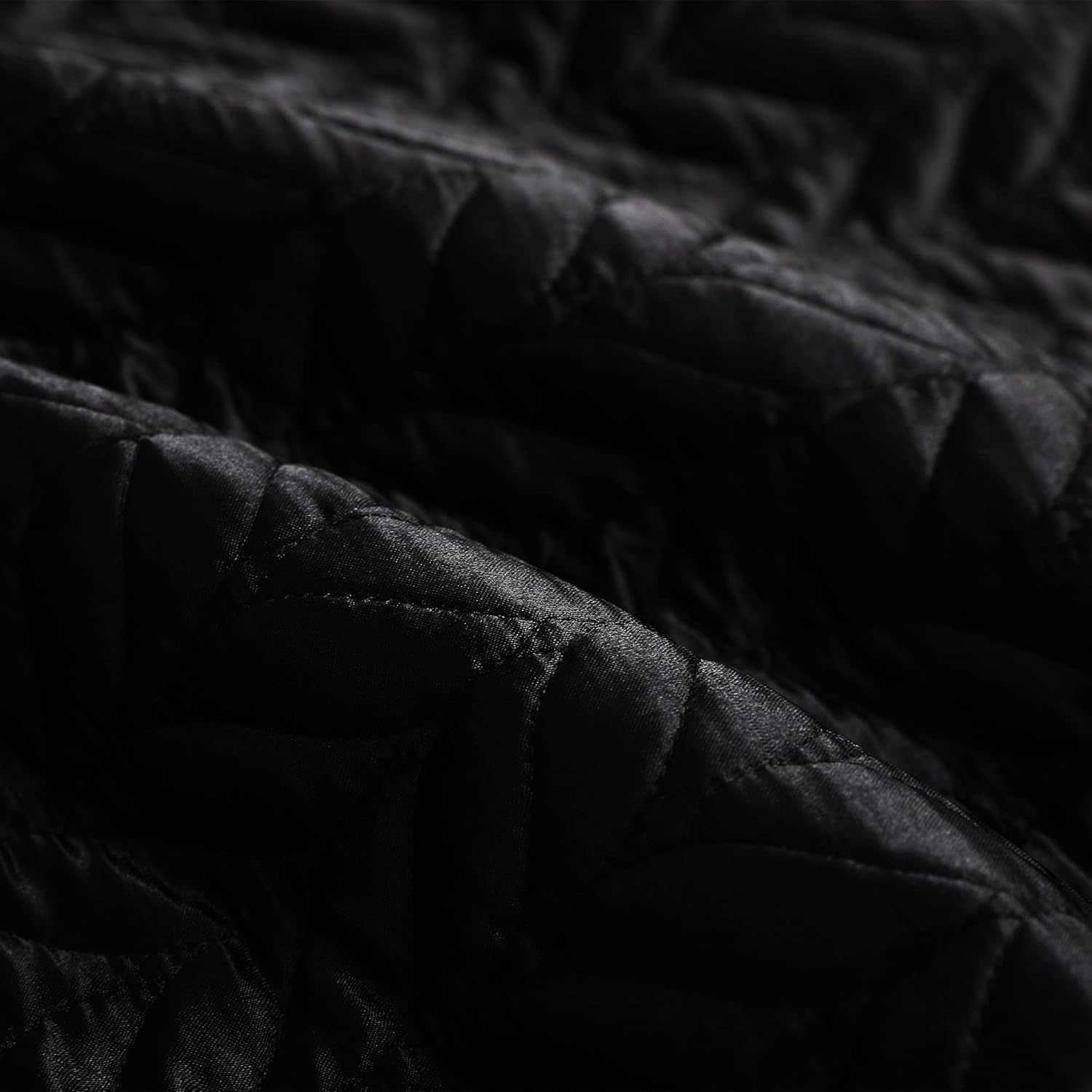 Whale Flotilla Silky Soft Satin Quilt Set Black King Size