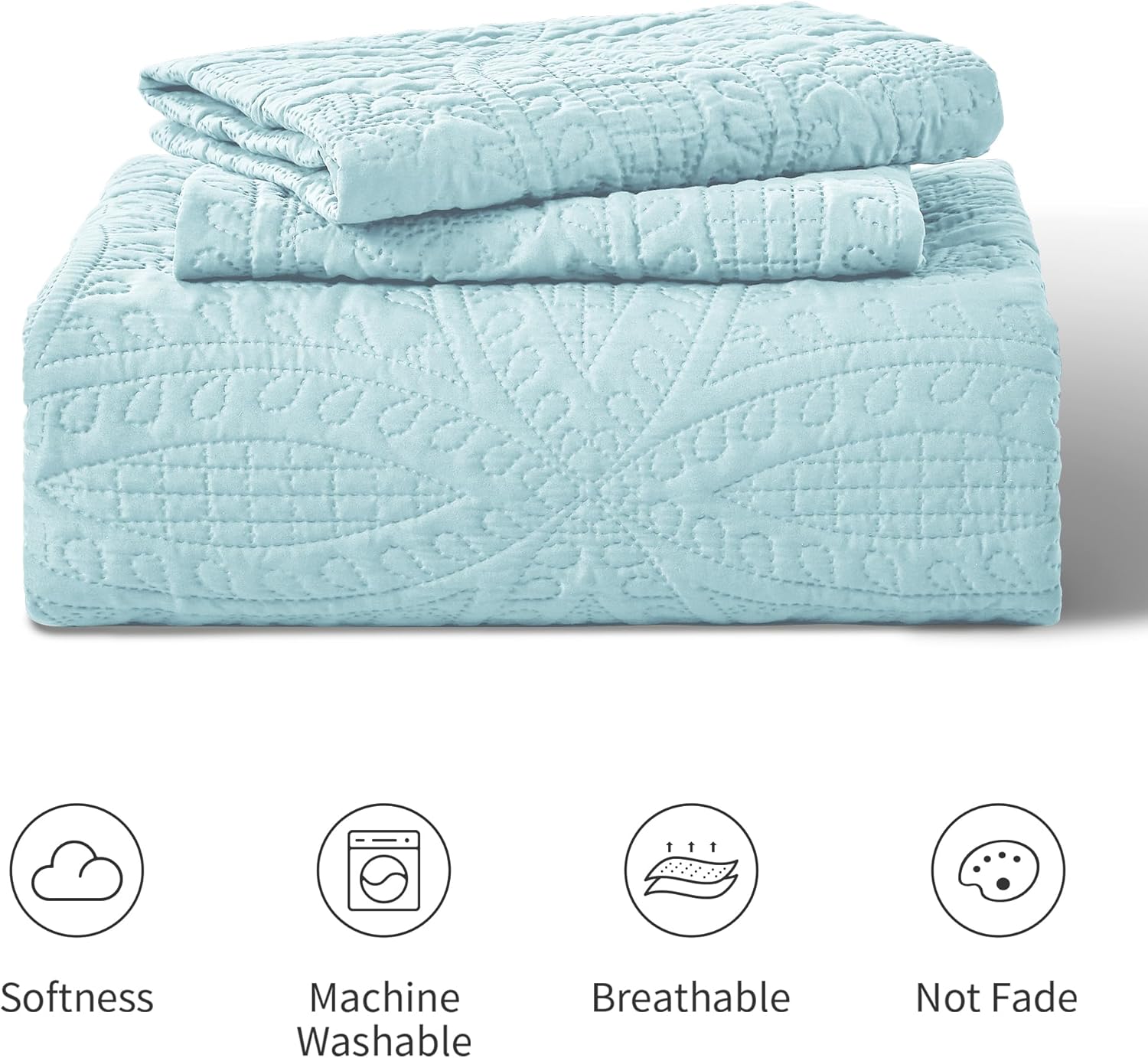 Loves Cabin King Size Quilt Set with Coin Pattern