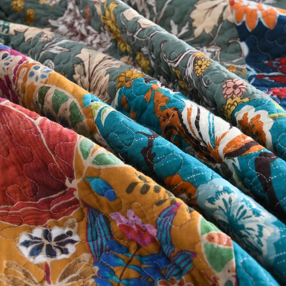 Autumn Dream Cotton Quilt Set Reversible Bedspread