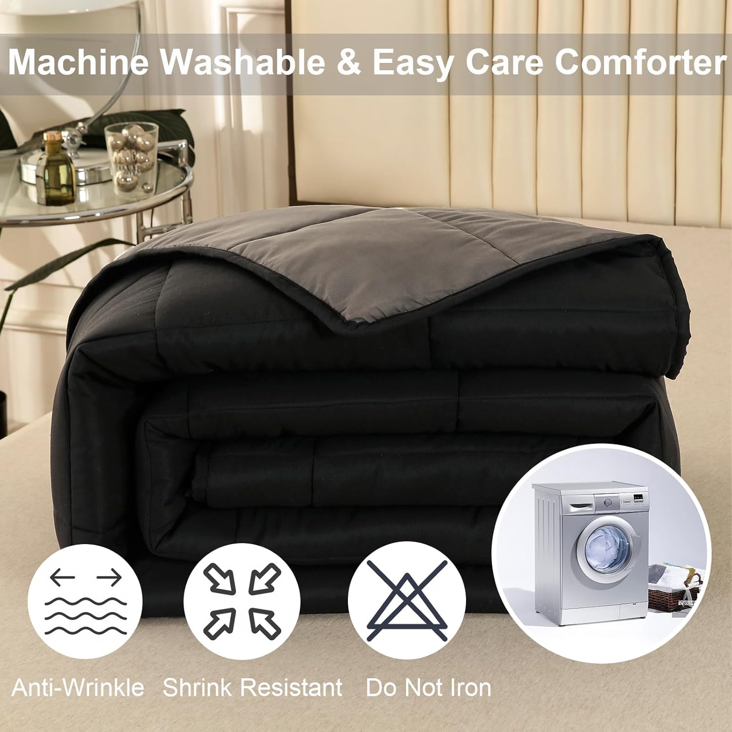 SOULOOOE Oversized California King Comforter Set 1