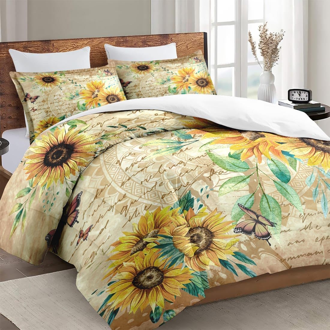 WeCozy Queen Size Comforter Set with 2 Pillowcases