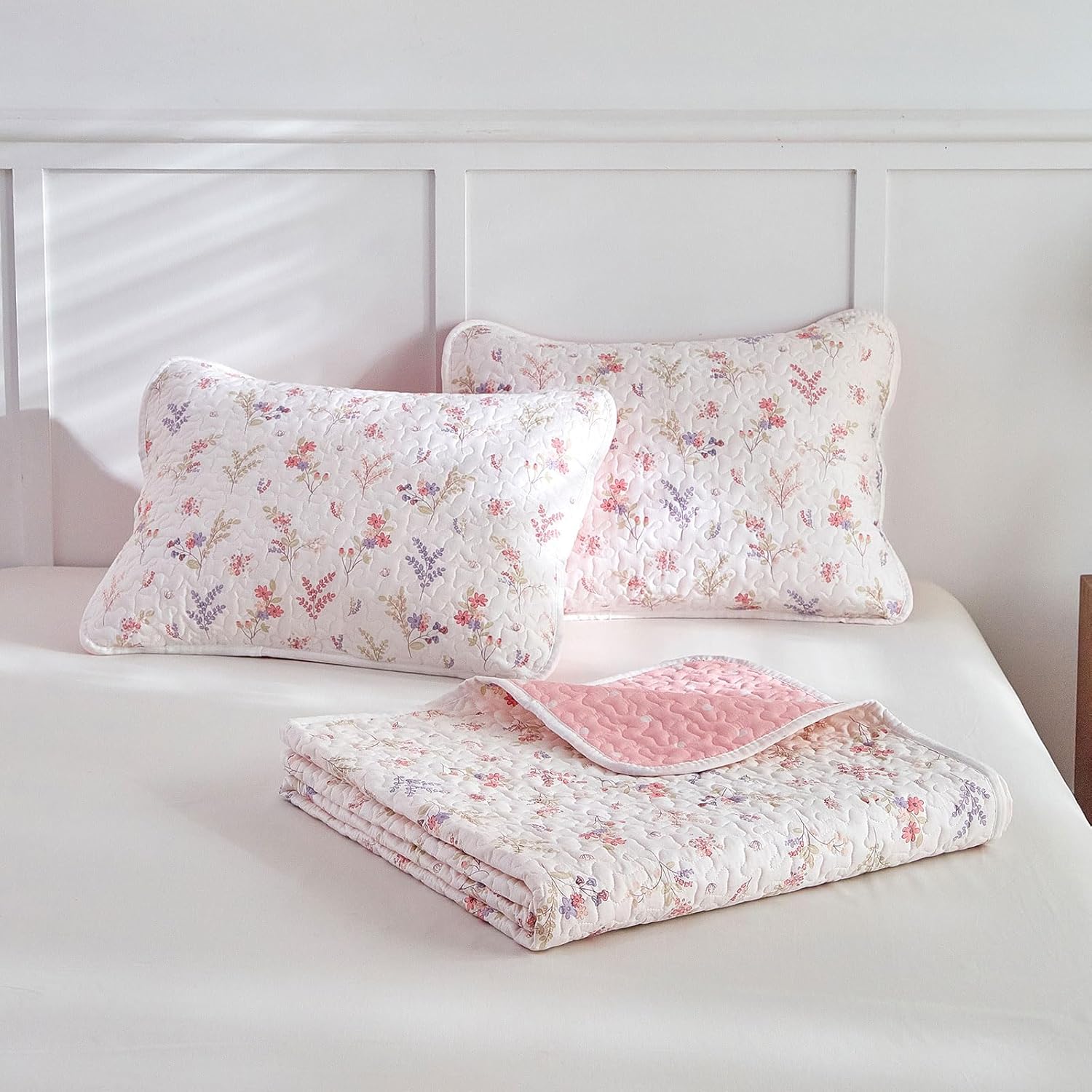 Joyreap 2Pc Cotton Quilt Set for Girls