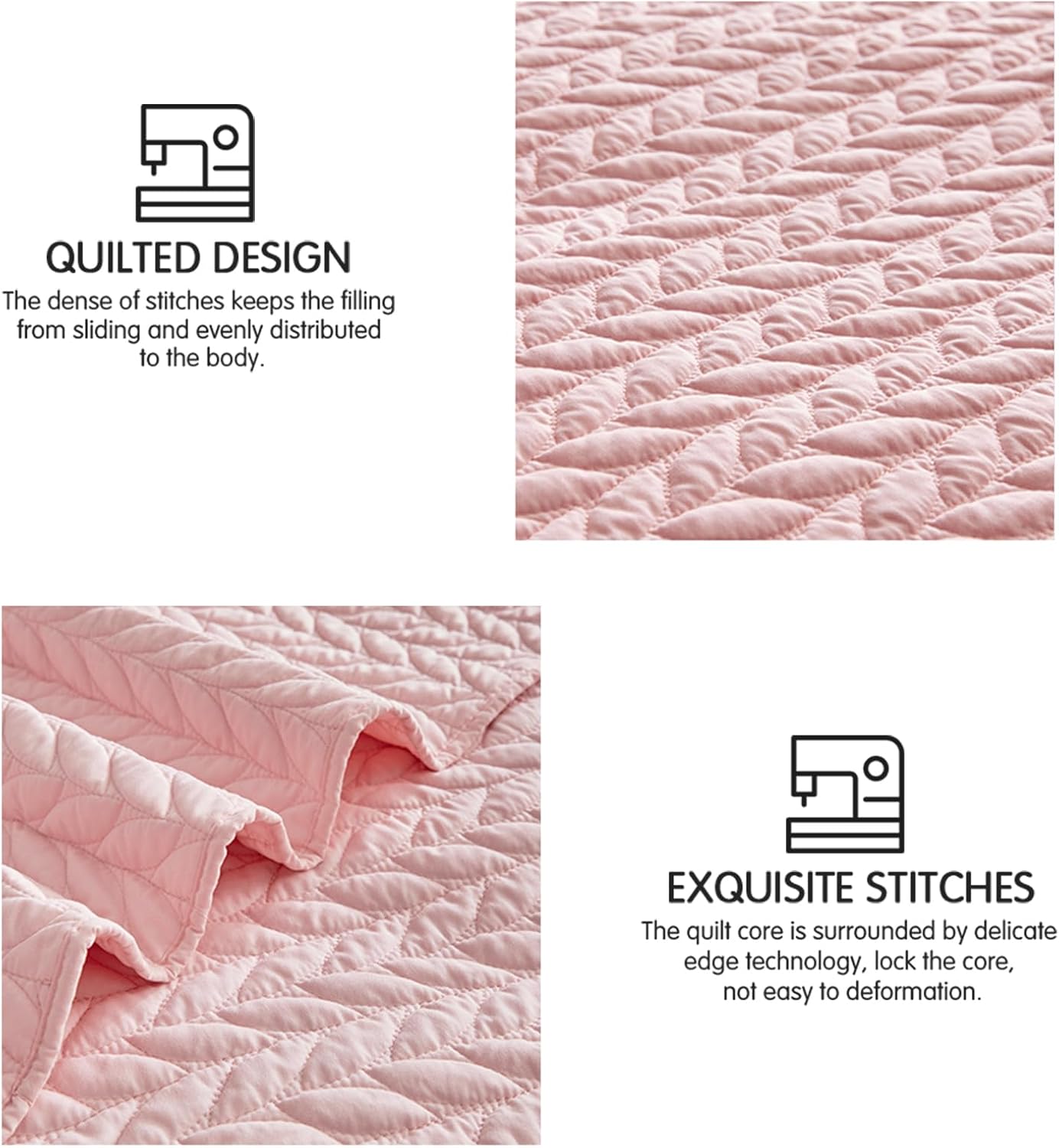 SunStyle Home Leaf Embroidered Queen Quilt Set 1