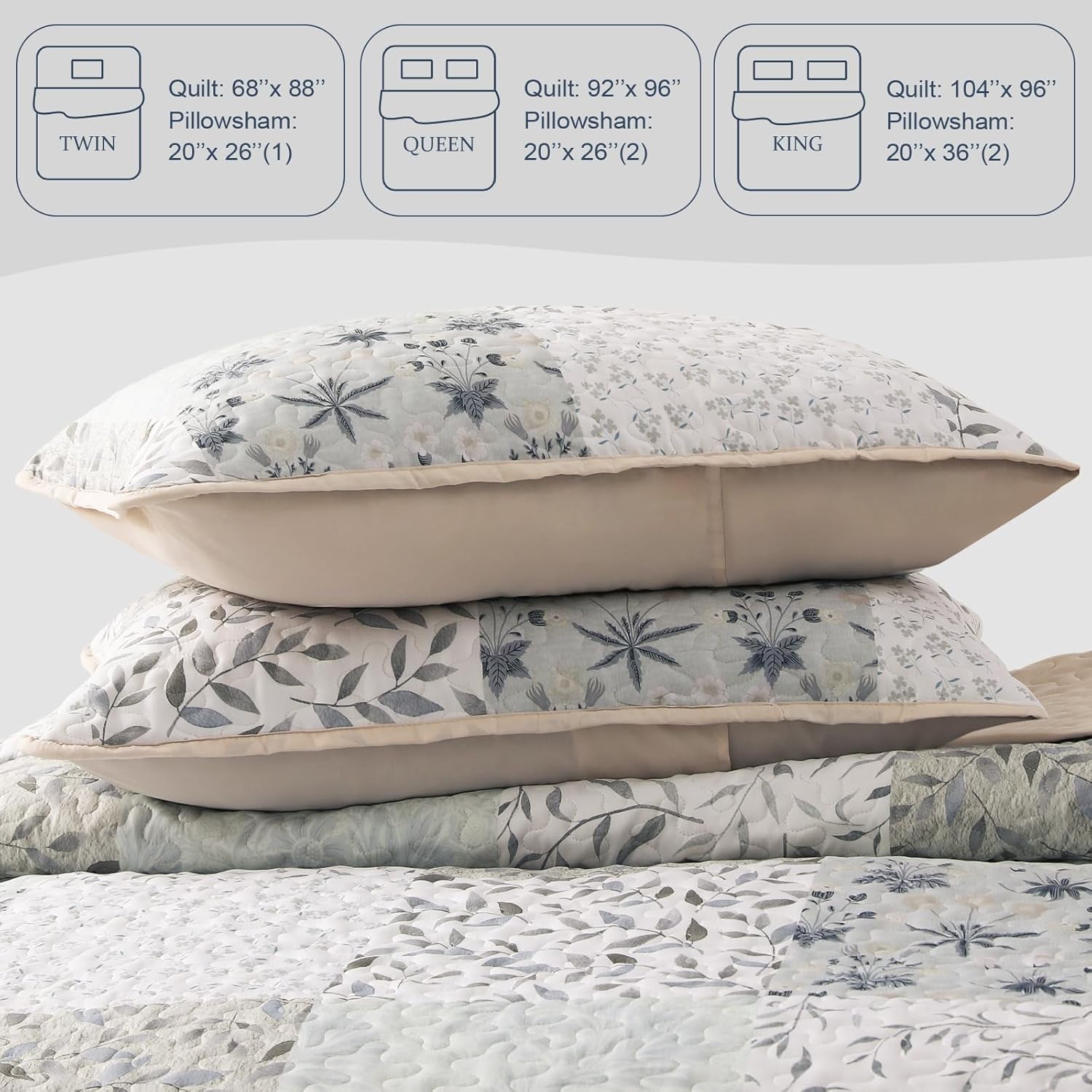 Exclusivo Mezcla Reversible Boho Quilt Set King Size