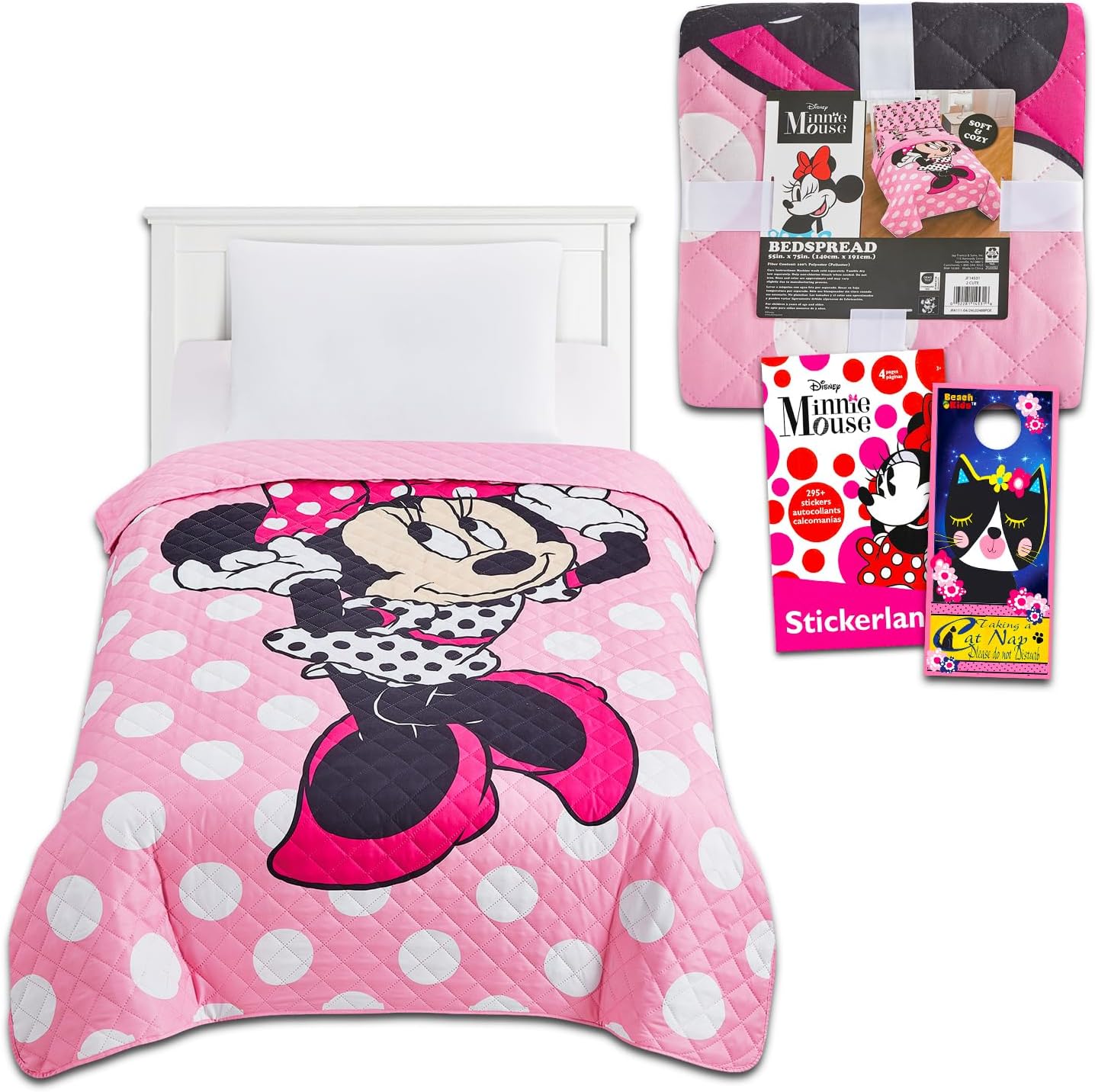 Disney Minnie Mouse Twin Bedding Set for Kids