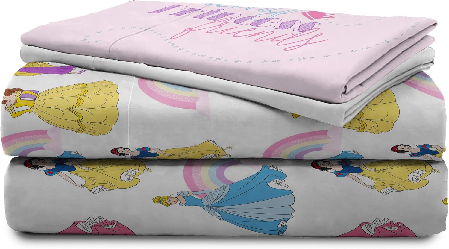 Jay Franco Disney Princess 7-Piece Full Bed Set - Comforter Sheets