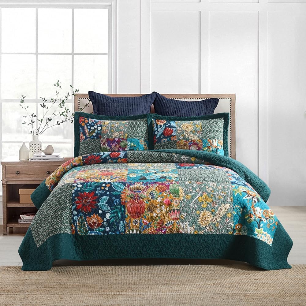 Autumn Dream Cotton Quilt Set Reversible Bedspread