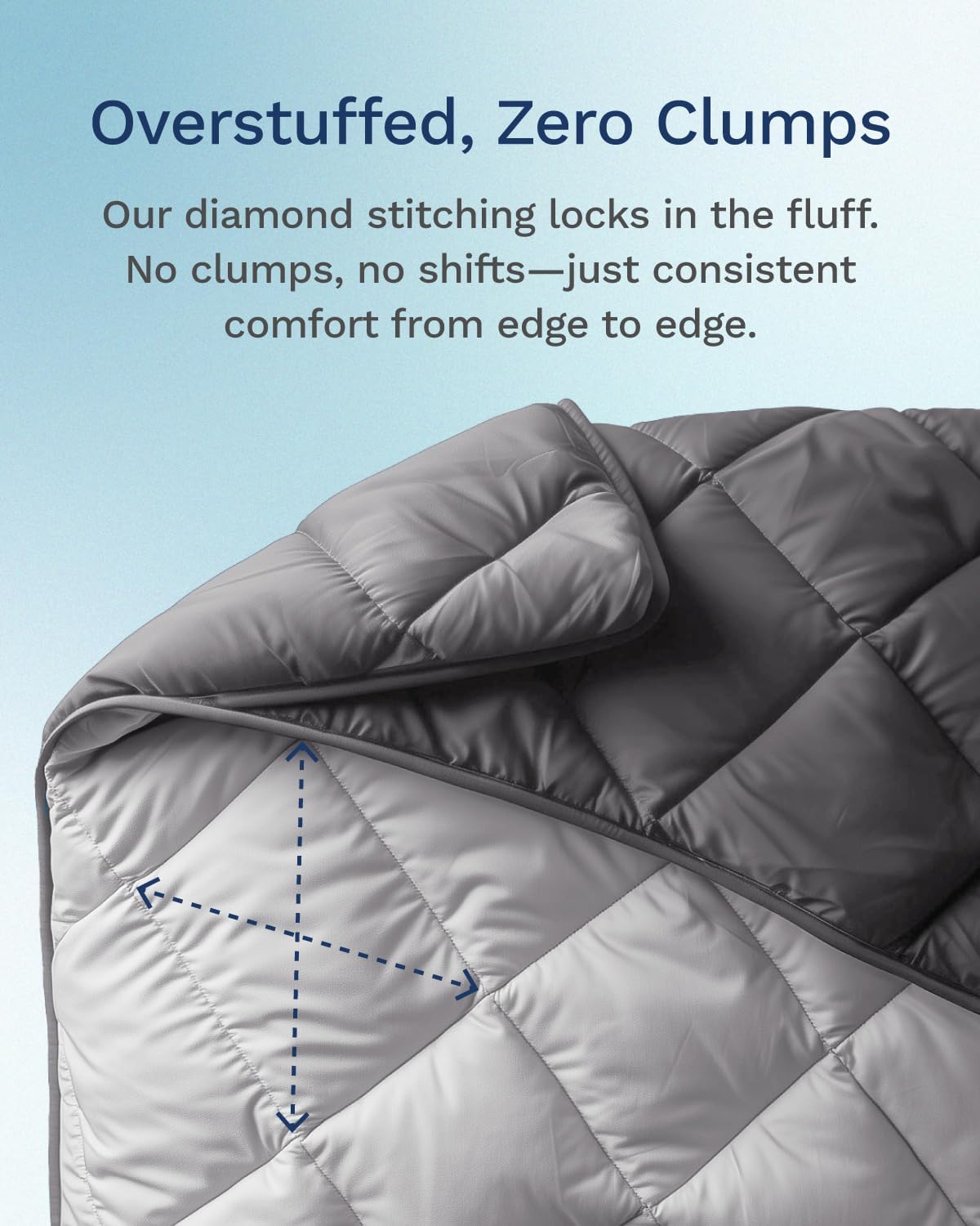 ViscoSoft All Seasons Reversible Comforter - Gray 1