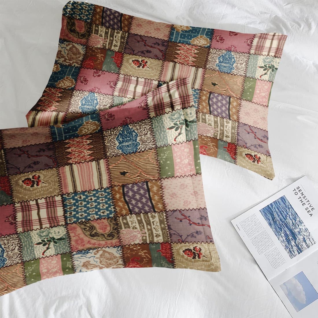 Pamnest Comforter Set Full Size Geometric Plaid