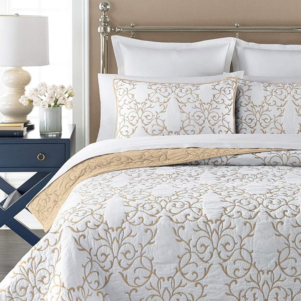 mixinni Reversible King Size Quilt Set with Soft Pillow Shams