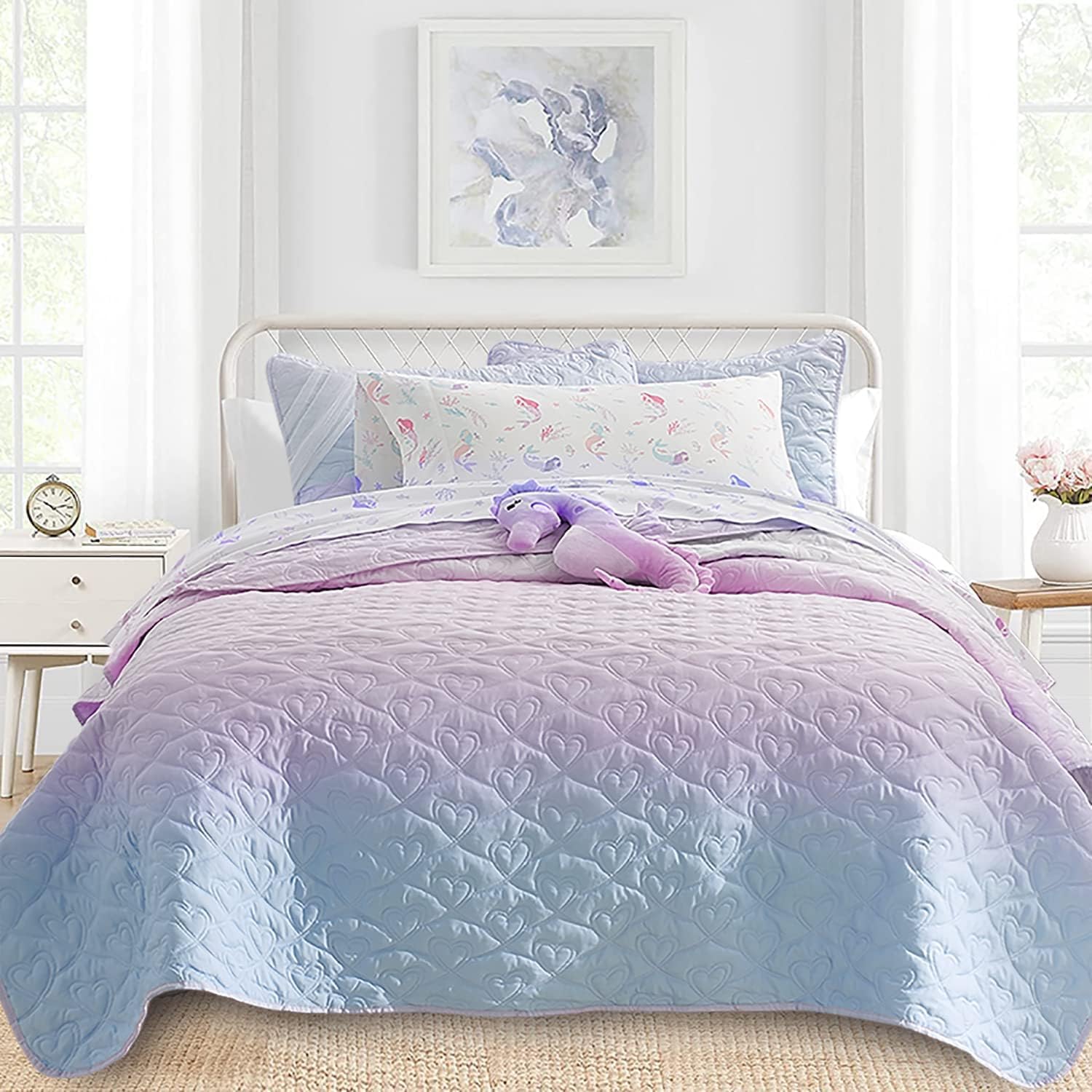 SCHNAUZER HOME Quilt Set Full Queen 3 Piece Bailey Pattern