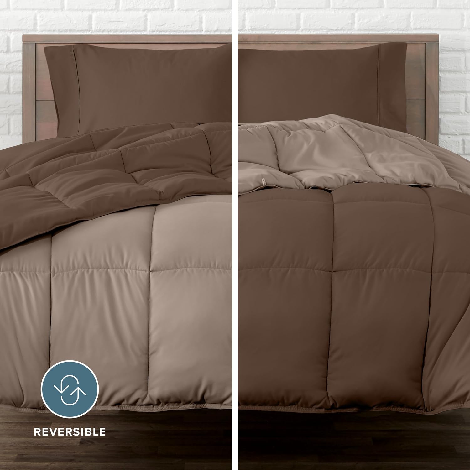 Bare Home Reversible Comforter Set Twin XL