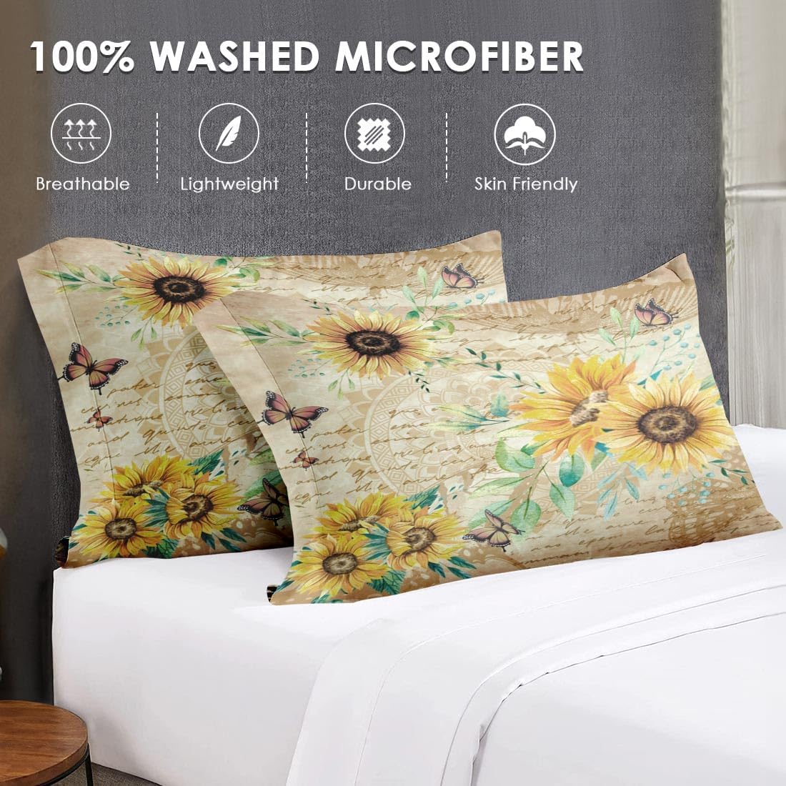 WeCozy Queen Size Comforter Set with 2 Pillowcases