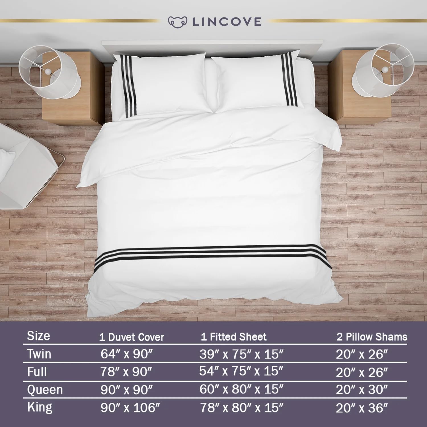 Lincove 100 Cotton Duvet Cover Queen Size 1