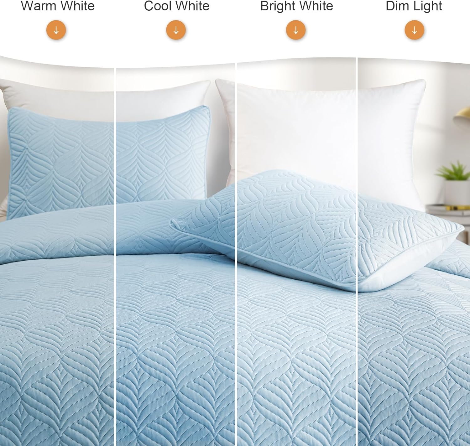 Whale Flotilla Light Blue Quilt Set Queen Size