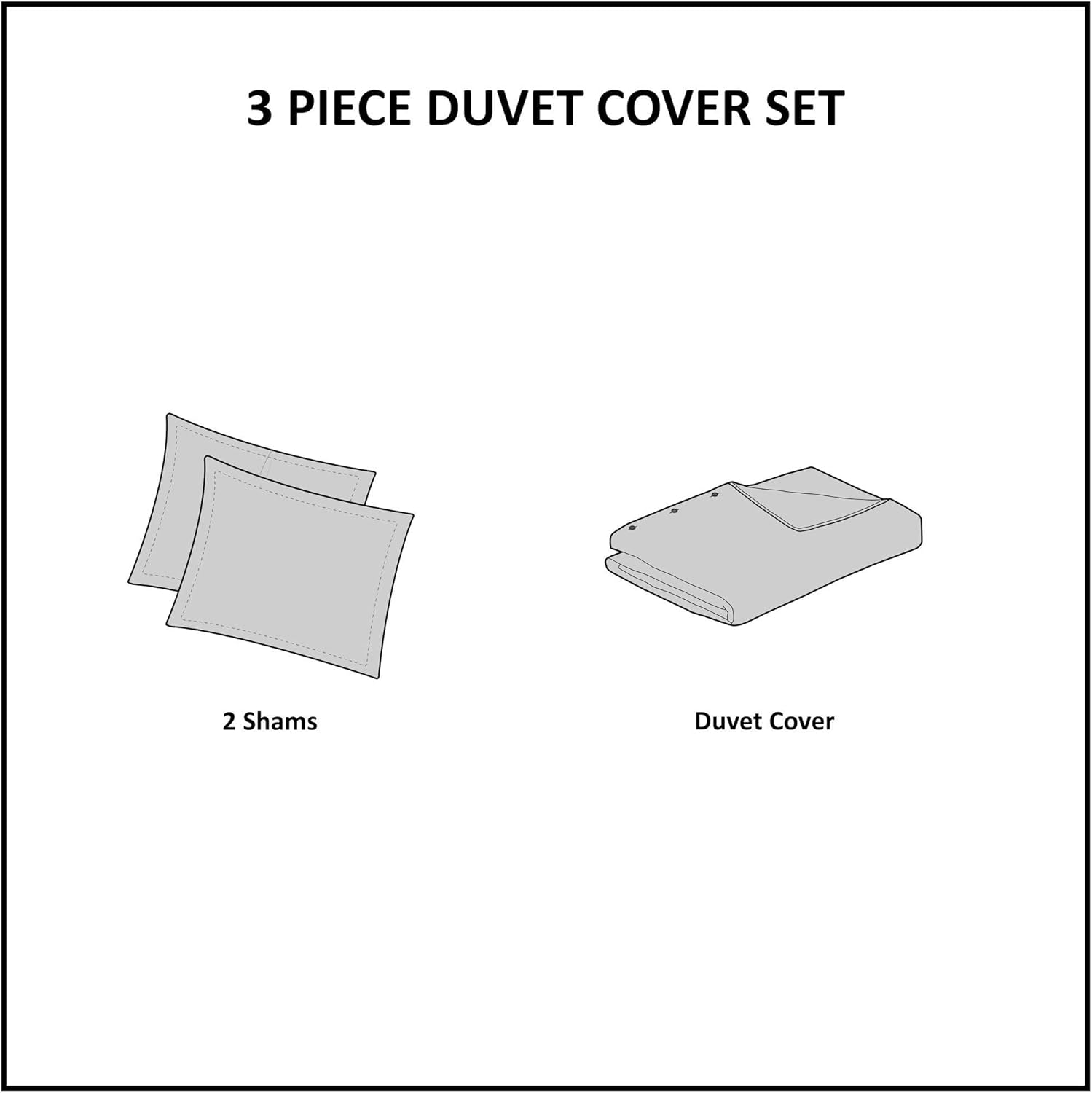Madison Park Isla Reversible Duvet Cover Set - 3 Piece Blue KingCal King