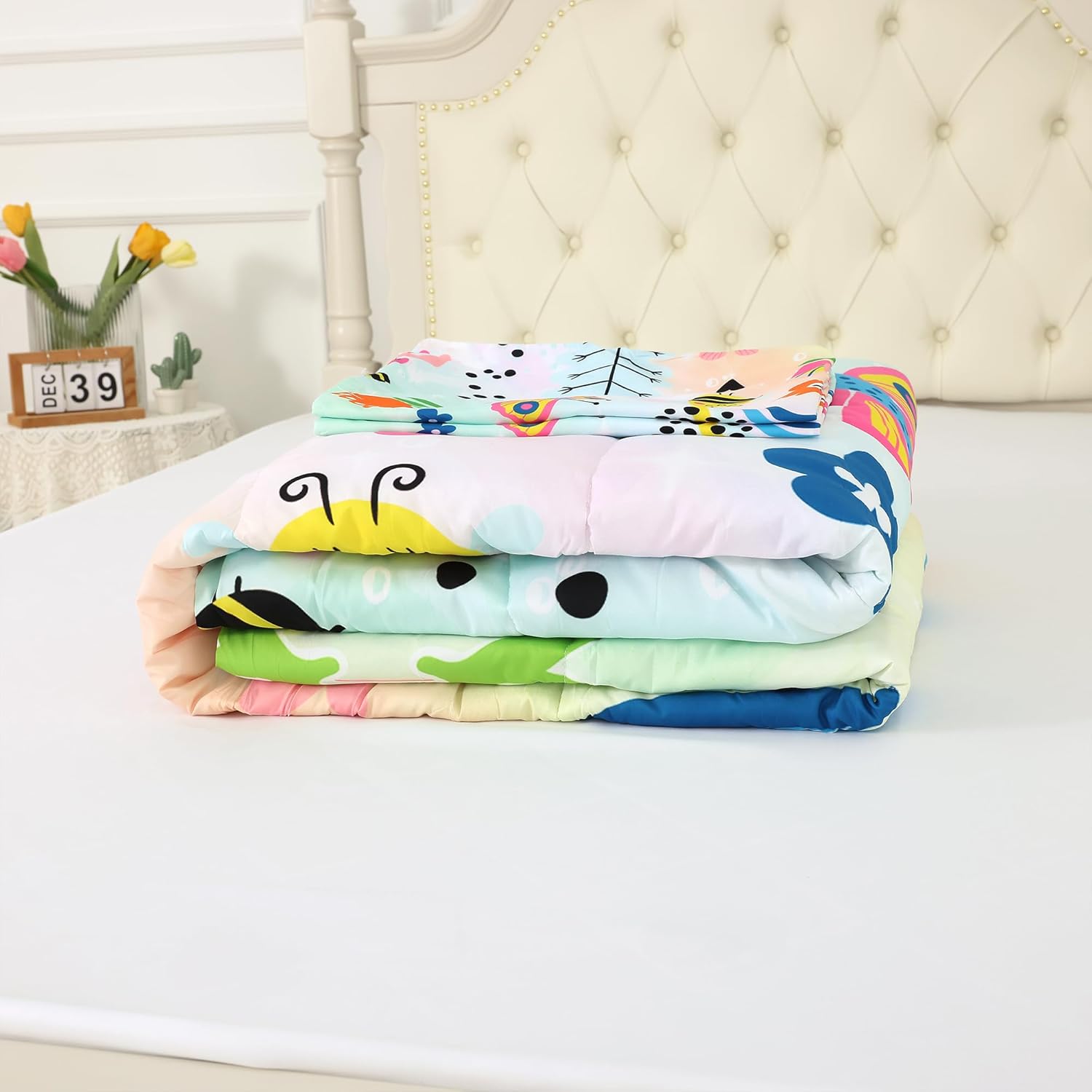 FUYEUN Rainbow Comforter Set Queen Size 1