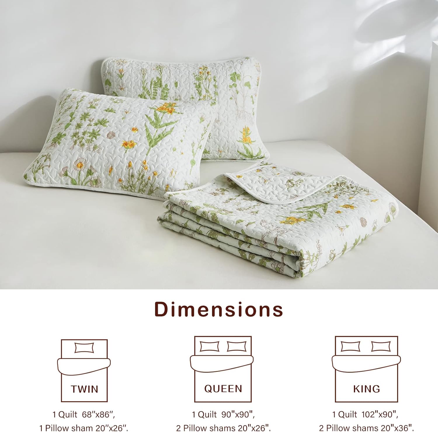 Joyreap 3-Piece Reversible Quilt Set 1