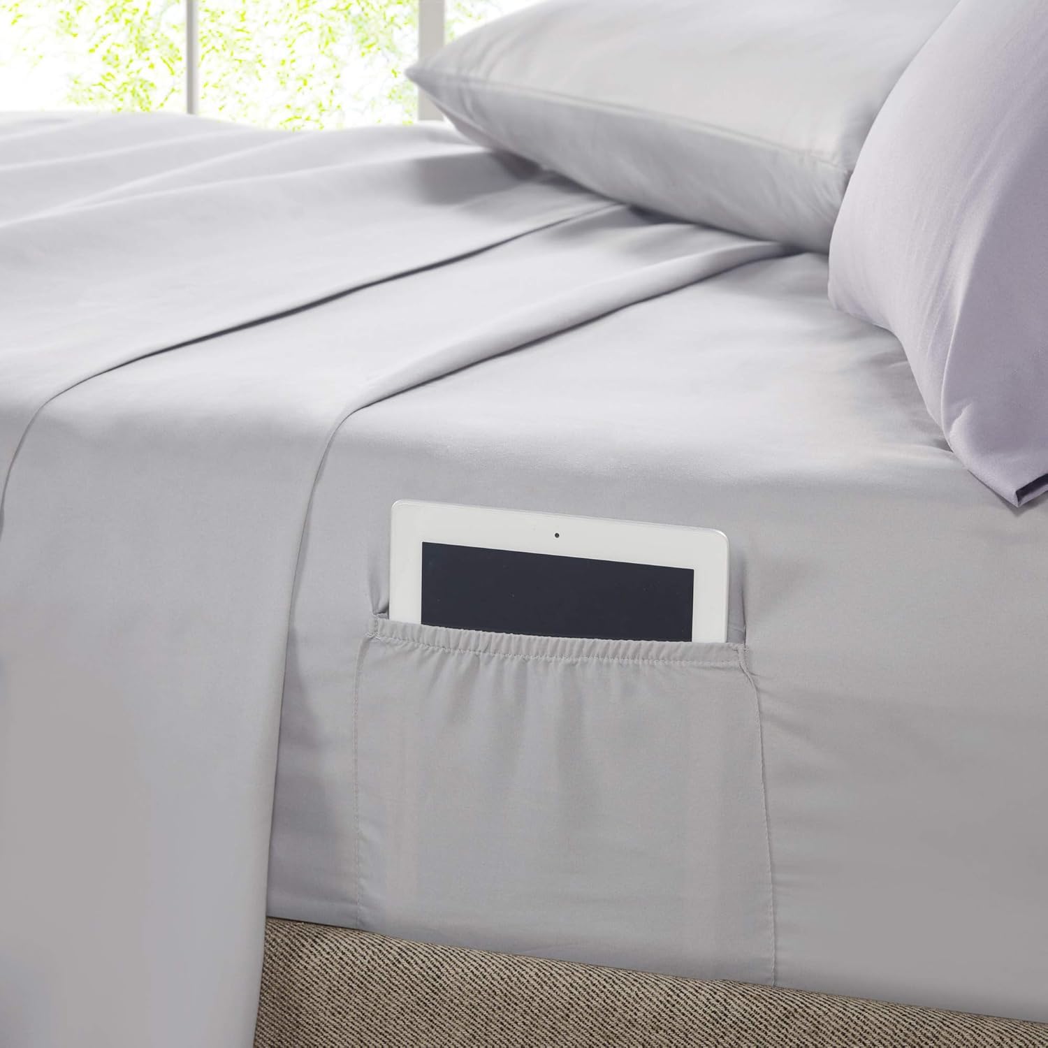 Comfort Spaces Bed in a Bag Set Kate Grey Purple
