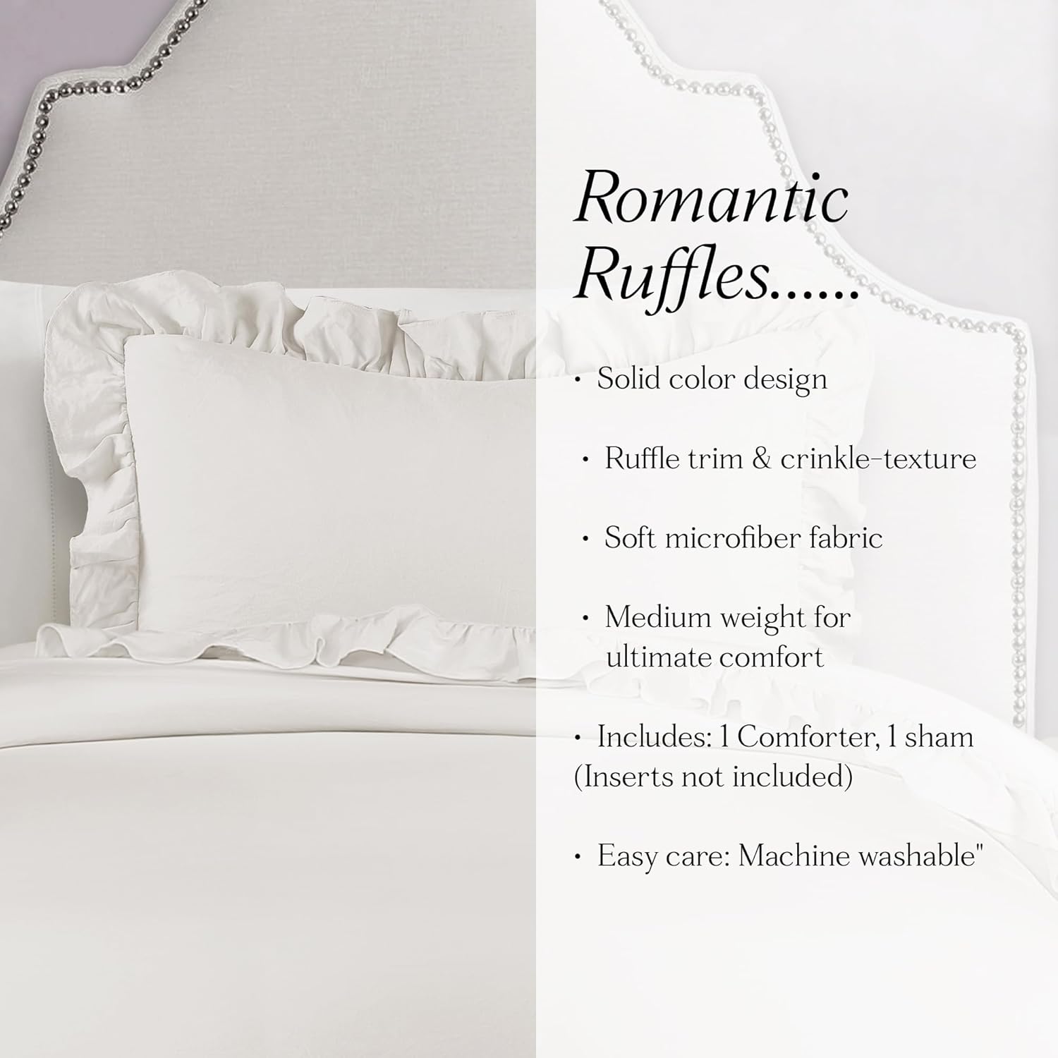 Lush Decor Comforter Set with Ruffle Twin XL