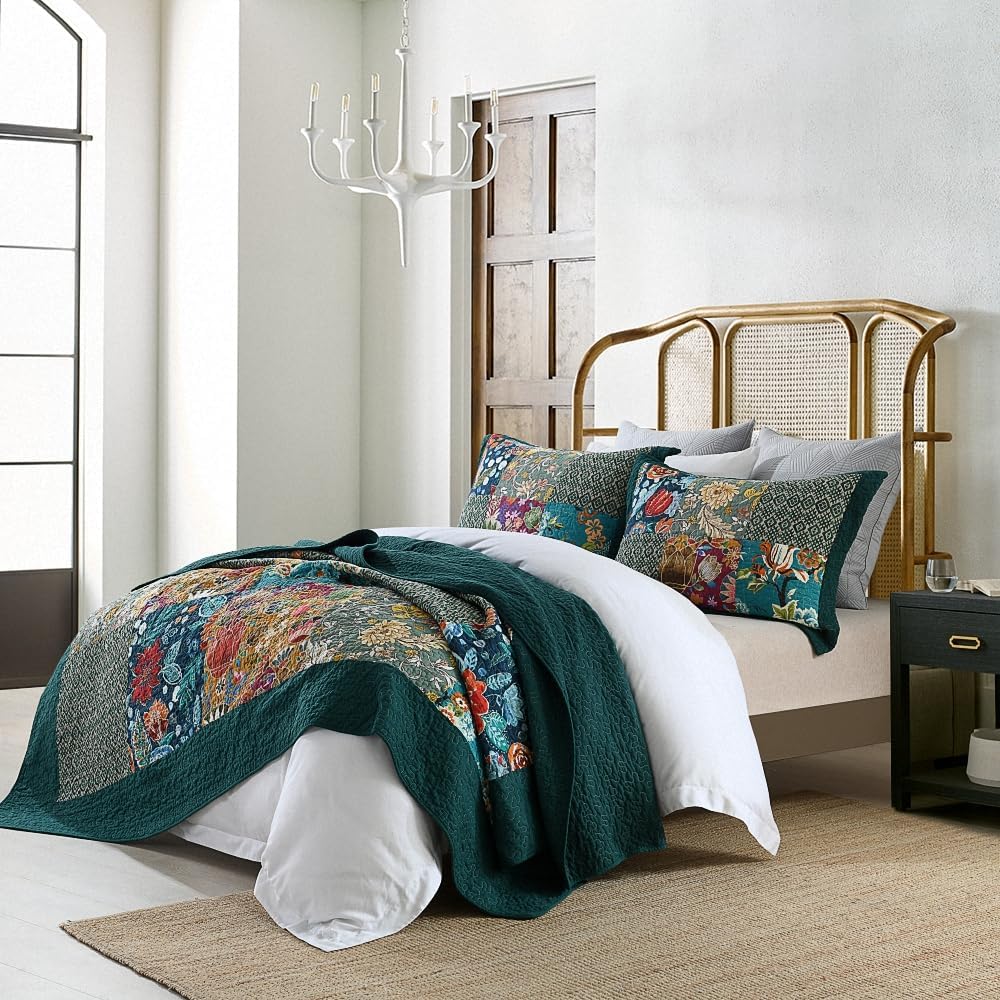 Autumn Dream Cotton Quilt Set Reversible Bedspread