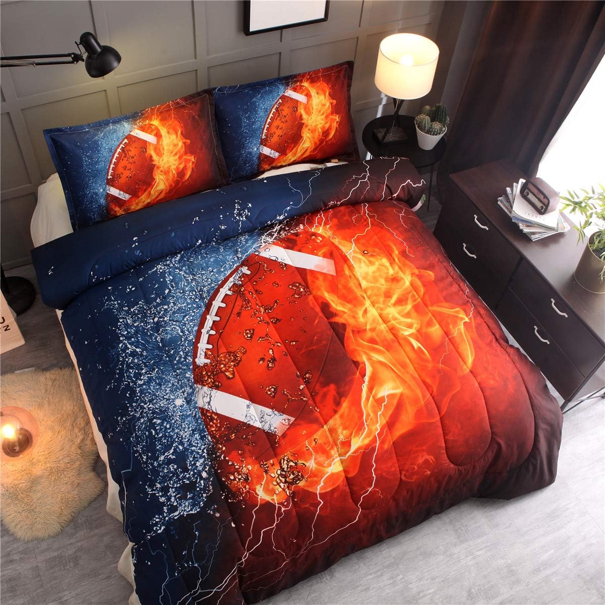 NTBED Rugby Comforter Set for Boys Teens