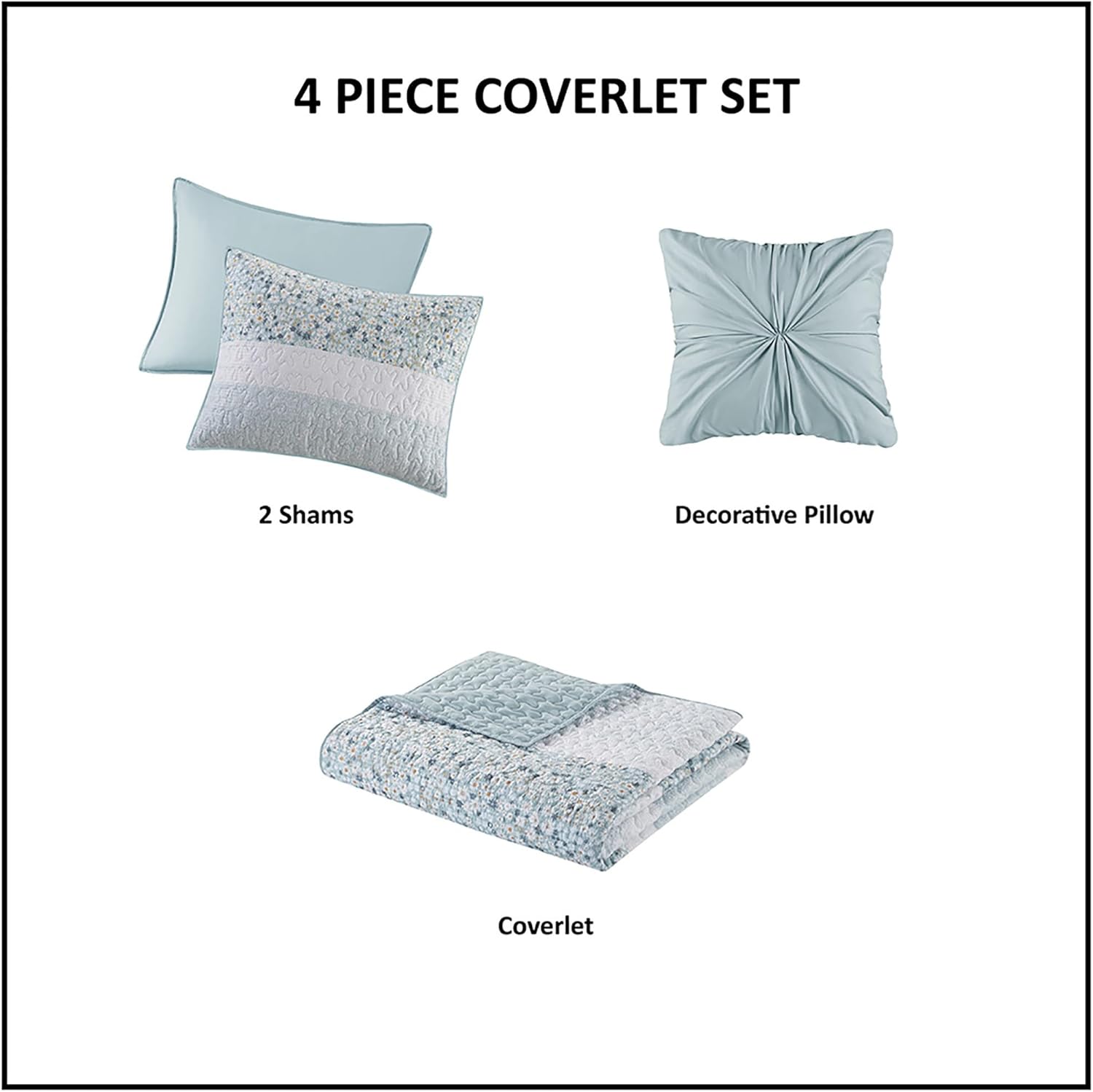 Madison Park King Quilt Set with Shams and Throw Pillow