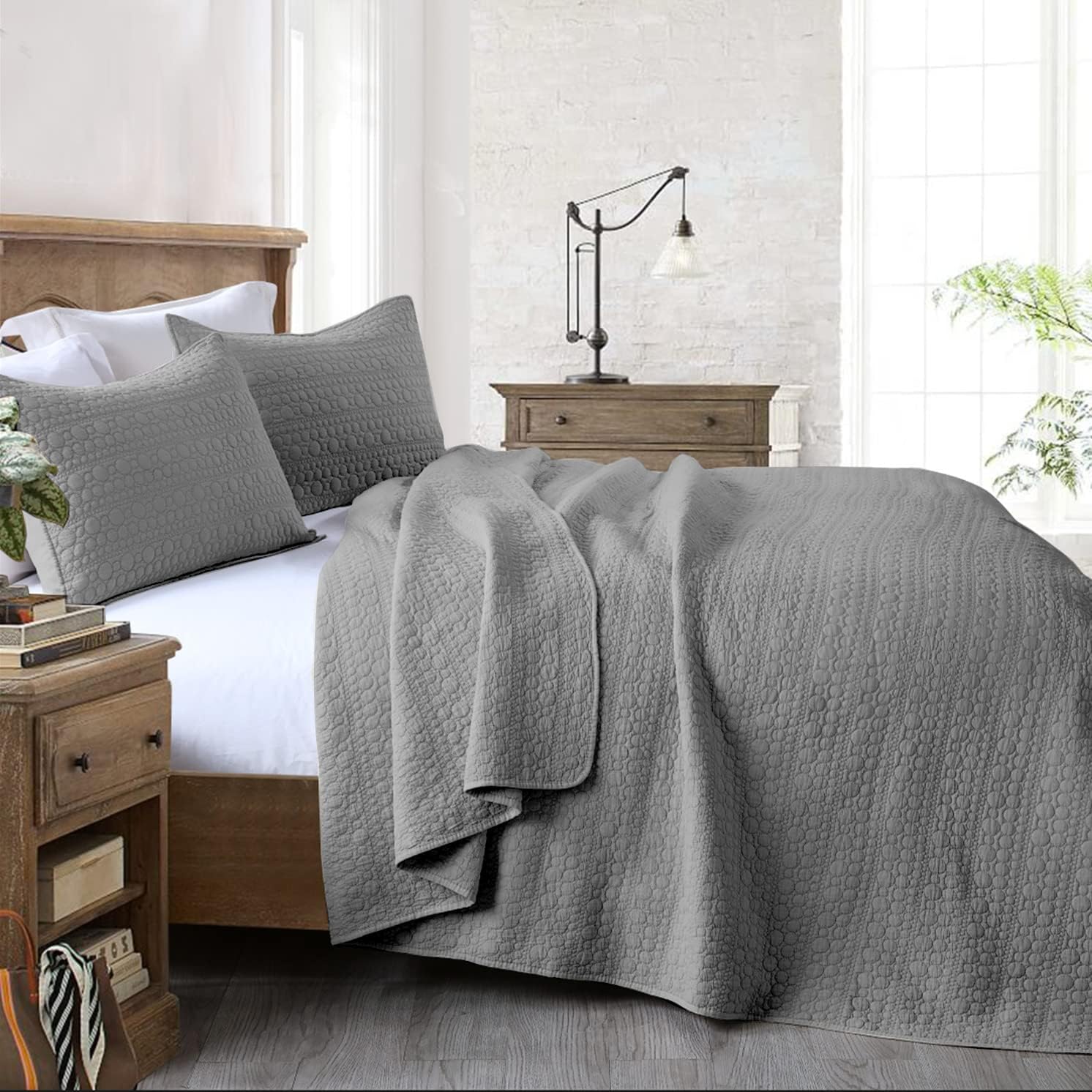 HORIMOTE HOME Quilt Set King Size Grey 1