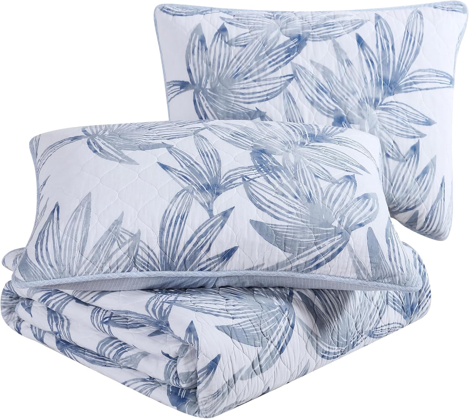 Tommy Bahama King Quilt Set Kayo Blue