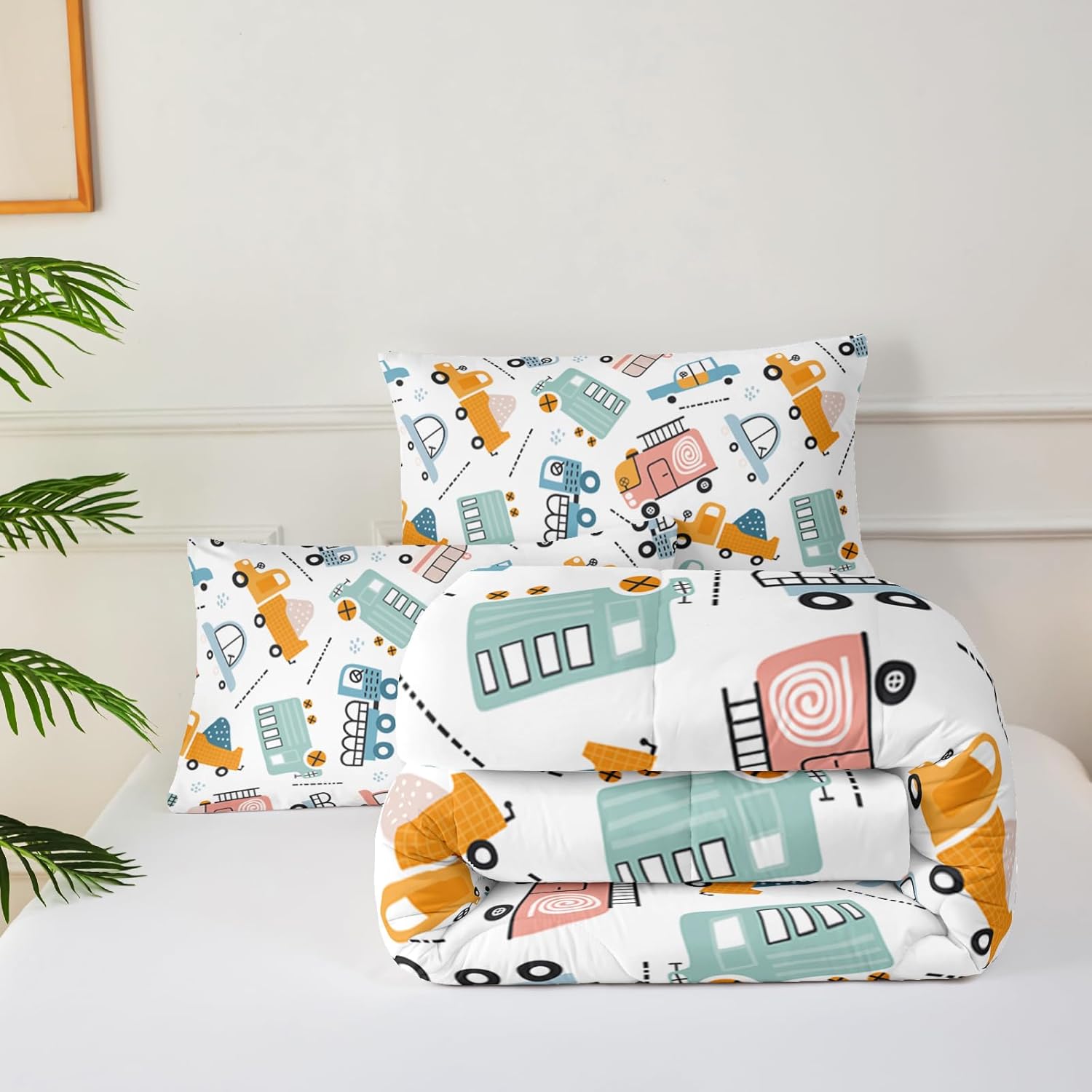 Truck Theme Comforter Set for Boys Full Size