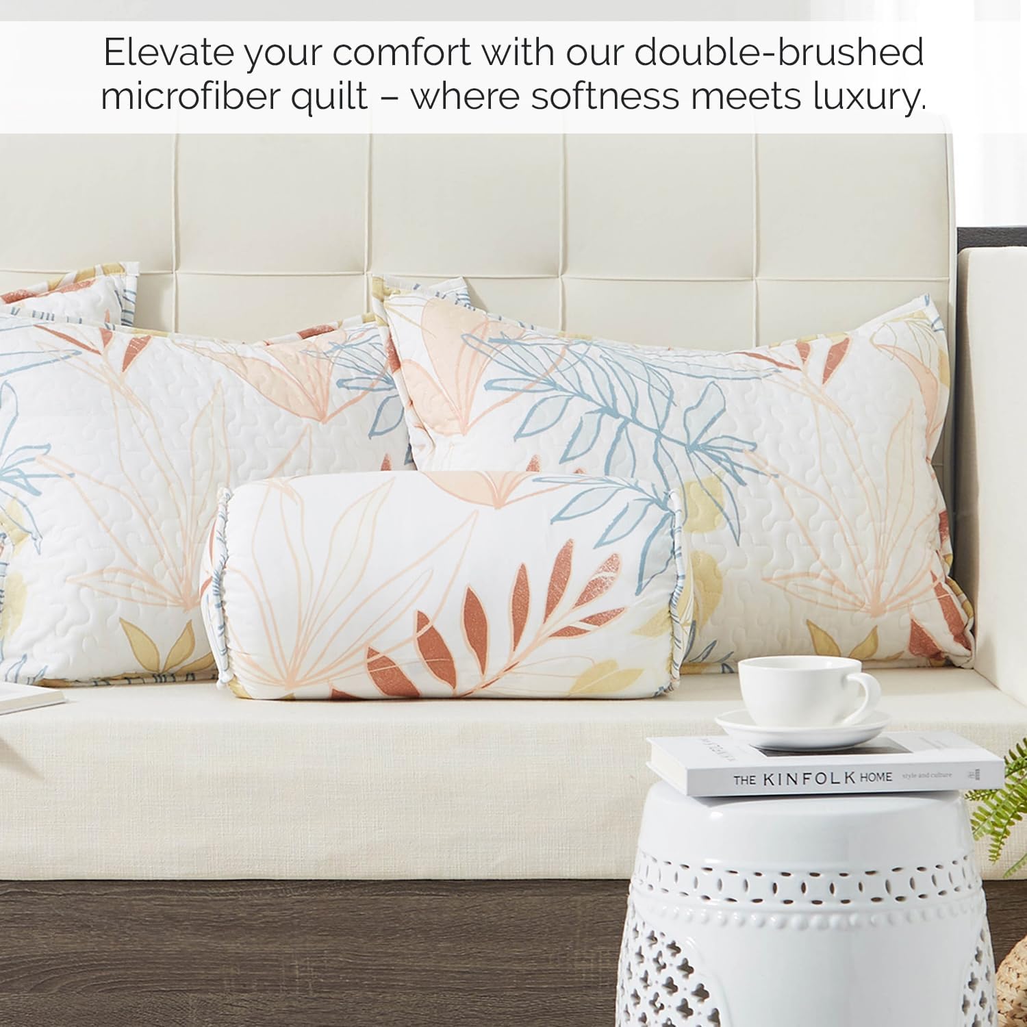 Southshore Fine Living Twin Daybed Comforter Set Tropic Leaf