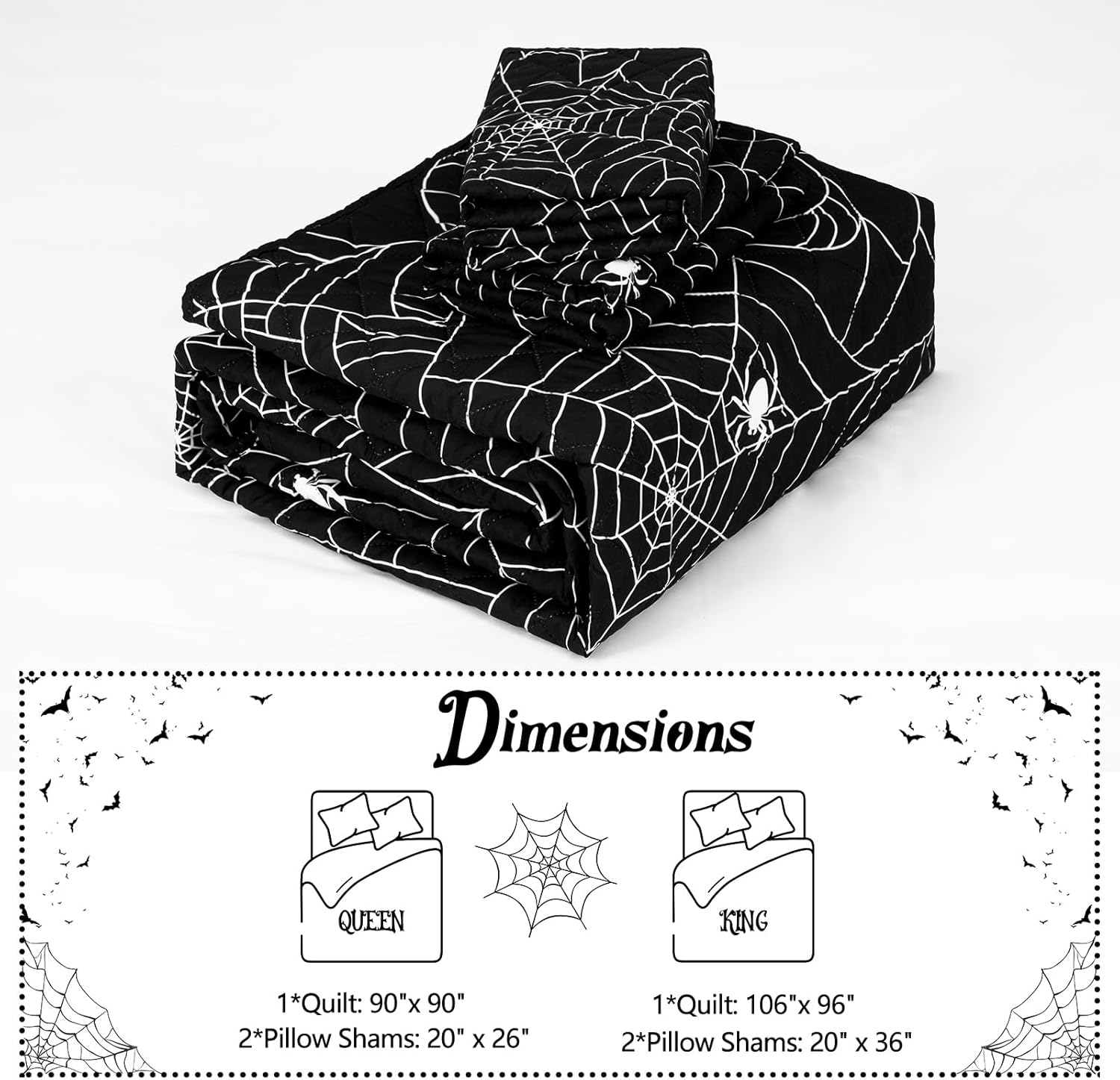 FRAMICS Halloween Quilt Set King Size