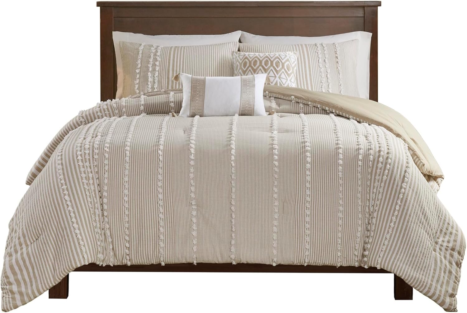 Harbor House 100 Cotton Duvet Set - Tufted Design King 106x90 3 Piece