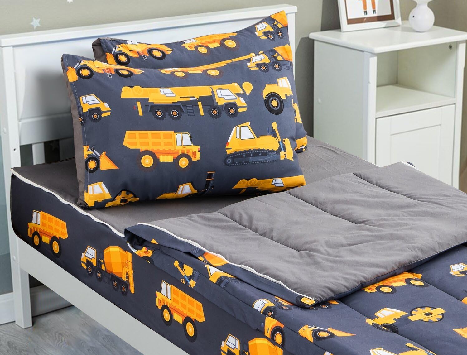 Meeting Story 3Pc Kids Comforter Set with Zipper Design