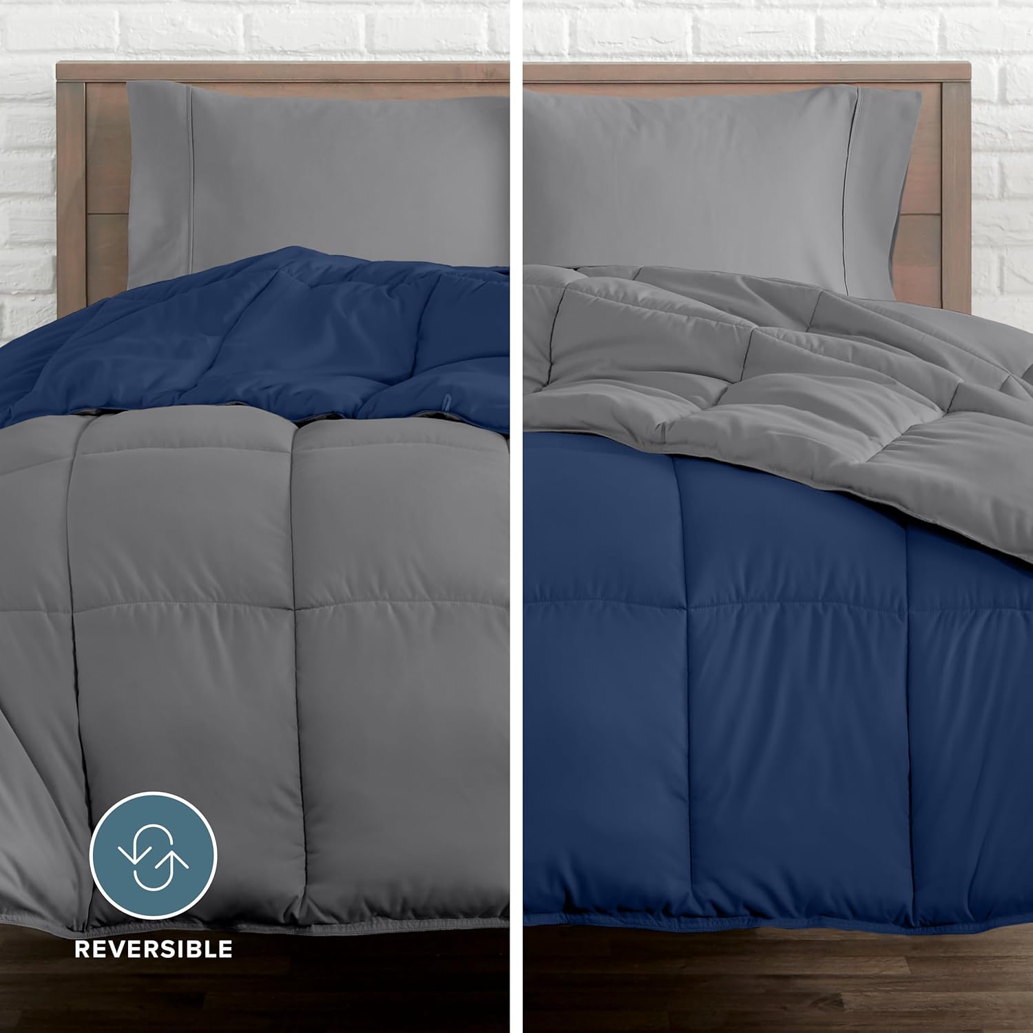 Bare Home Reversible Comforter Sheet Set - Full XL