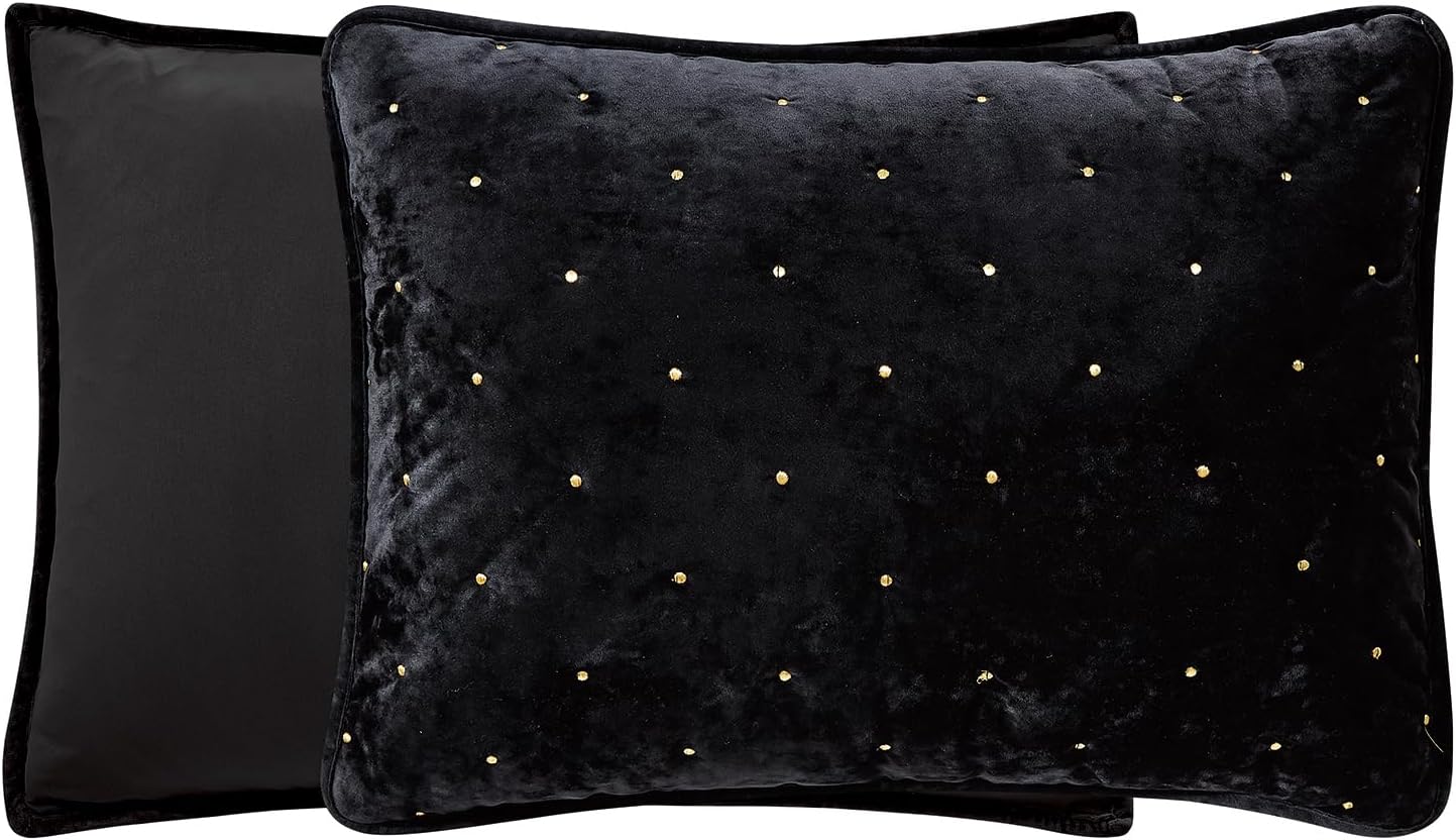 Sunshine Nicole 3 Piece King Quilt Set with Gold Embroidery