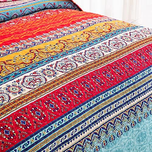 WONGS BEDDING Boho Quilt Set Queen Size