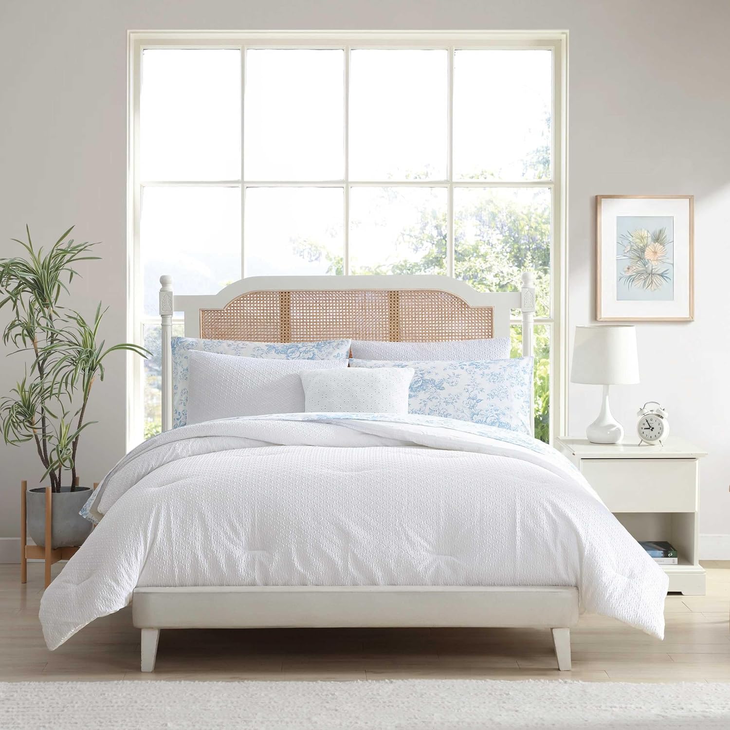 Laura Ashley Twin XL Comforter Set with Shams and Pillow
