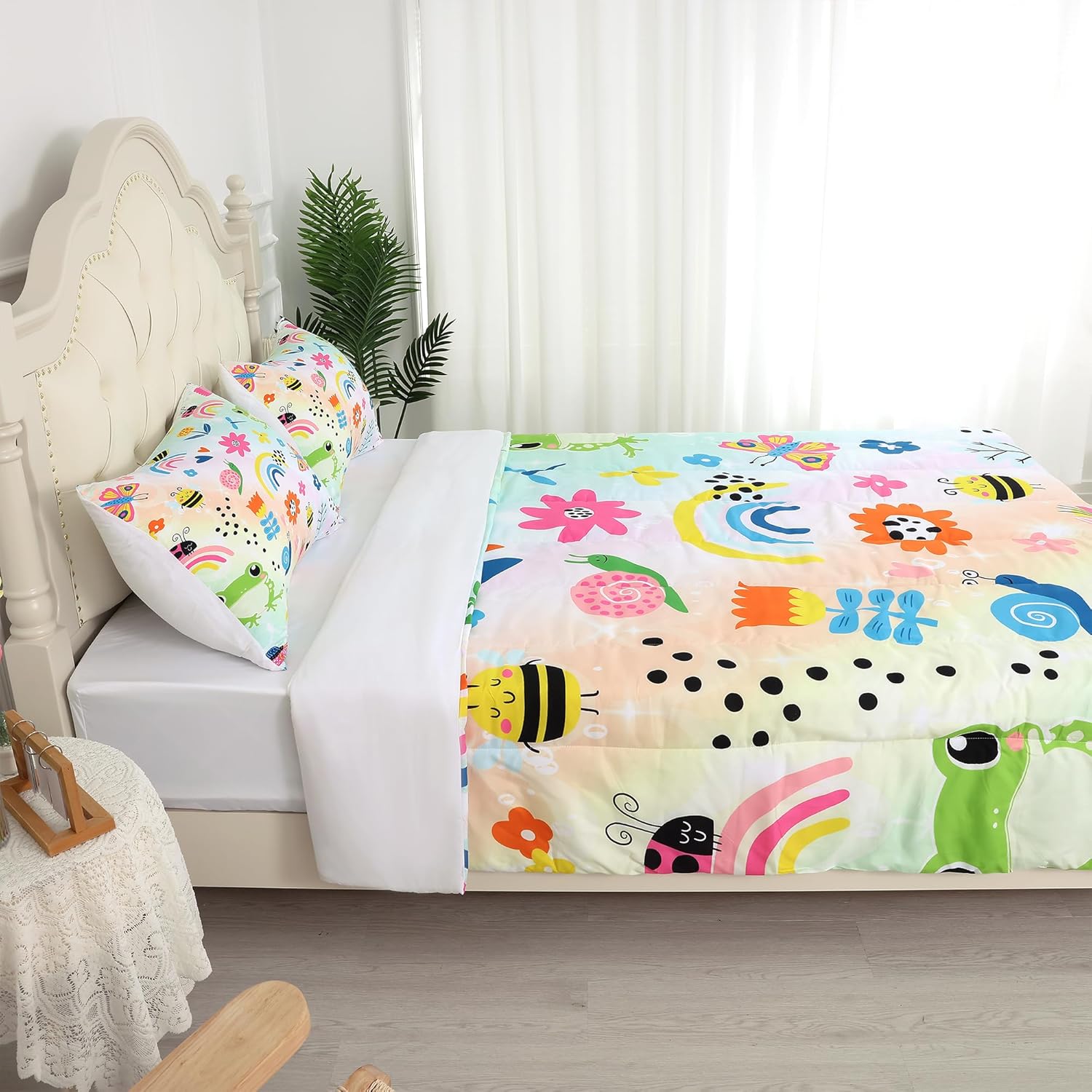 FUYEUN Rainbow Comforter Set Queen Size 1