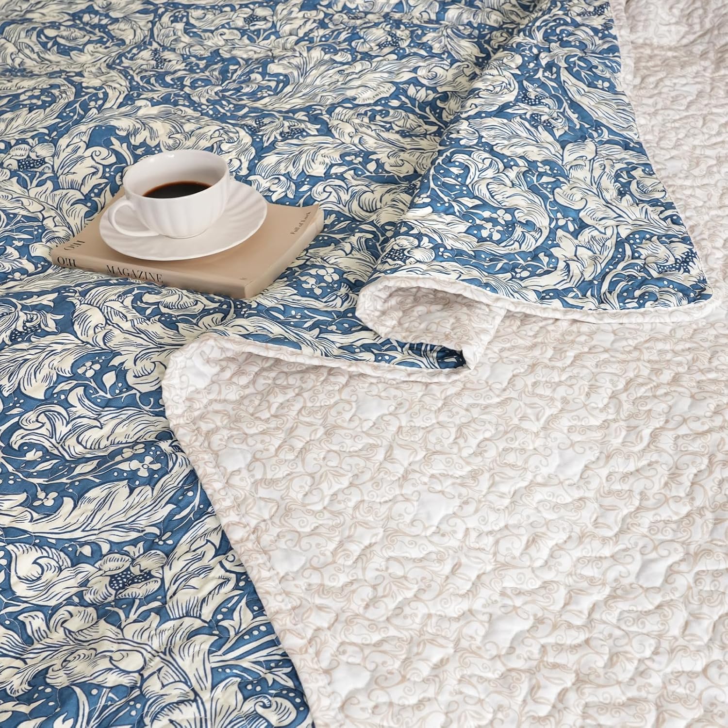 PHF Floral Patchwork Quilt Set Queen Size