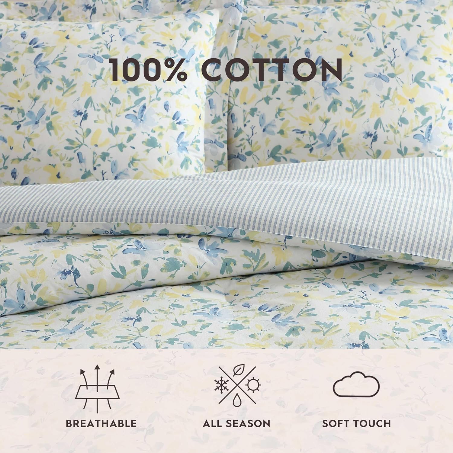 Laura Ashley Comforter Set - Reversible King Size