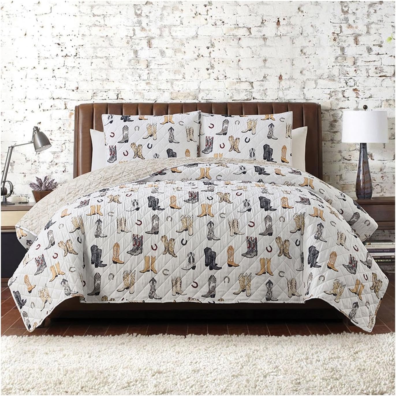 Hobby Lobby Quilt Set Twin XL Cowboy Boots