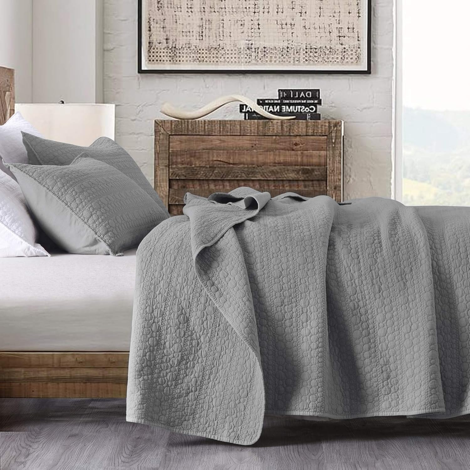 HORIMOTE HOME Quilt Set King Size Grey 1