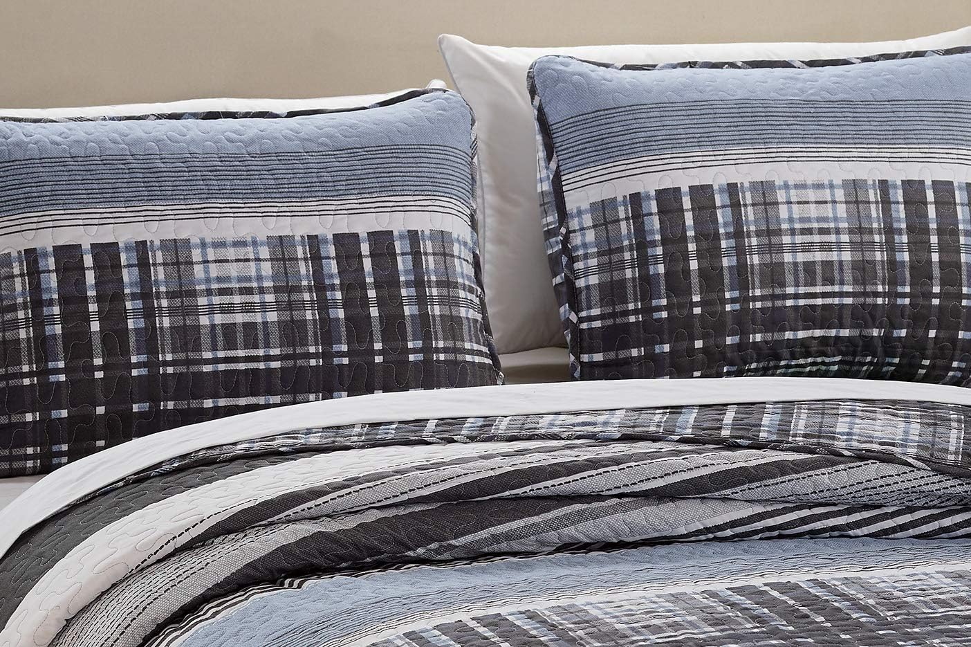 Luxury Home 2 Piece Reversible Quilt Set 1