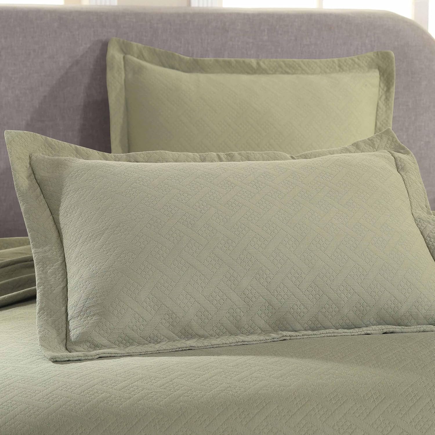 Superior 100 Cotton Basket Weave Bedspread Set