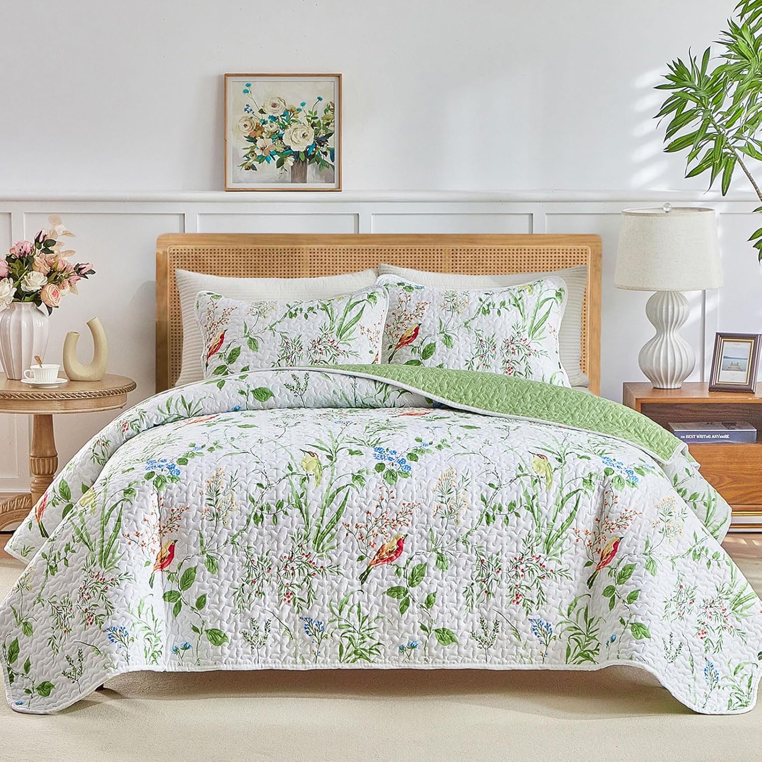 Joyreap 3-Piece Quilt Set for FullQueen Beds