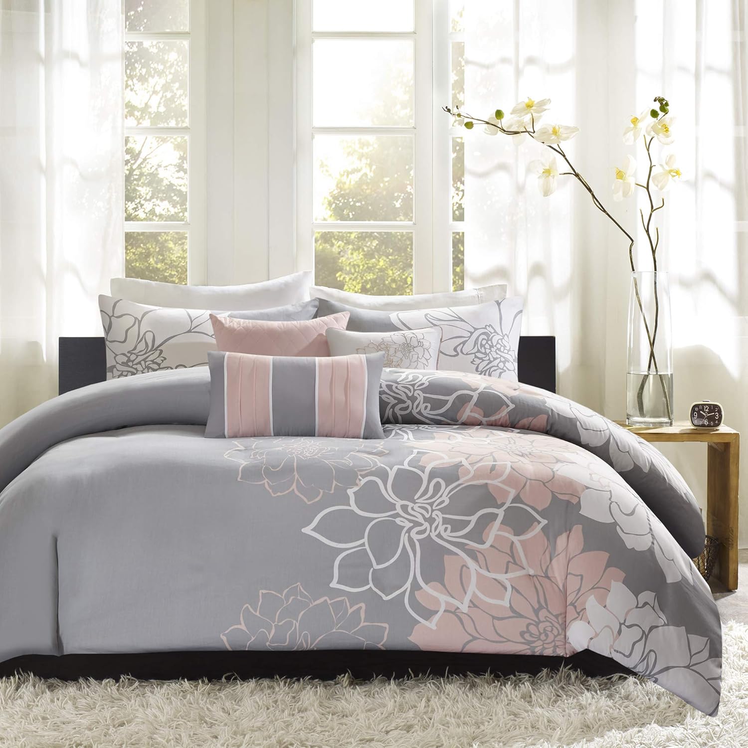 Madison Park Lola 6 Piece Cotton Duvet Cover Set